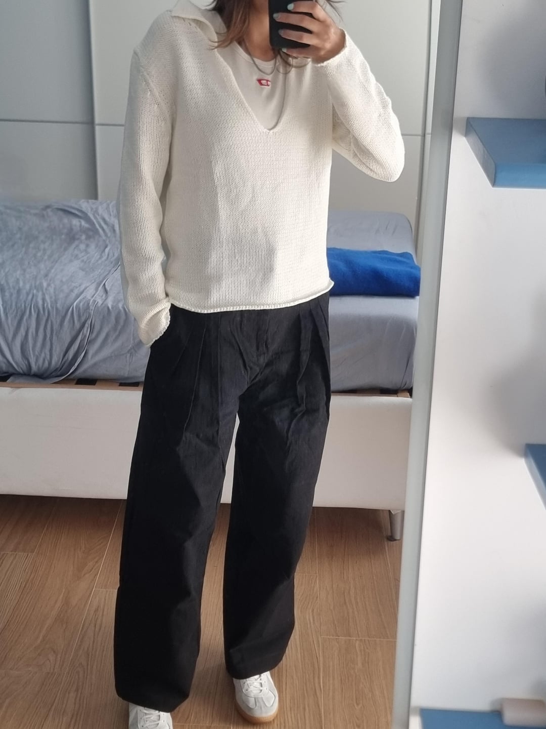 No Faith Studios outfit haul with pleated trousers, bootcut denim and accessories — photo 2
