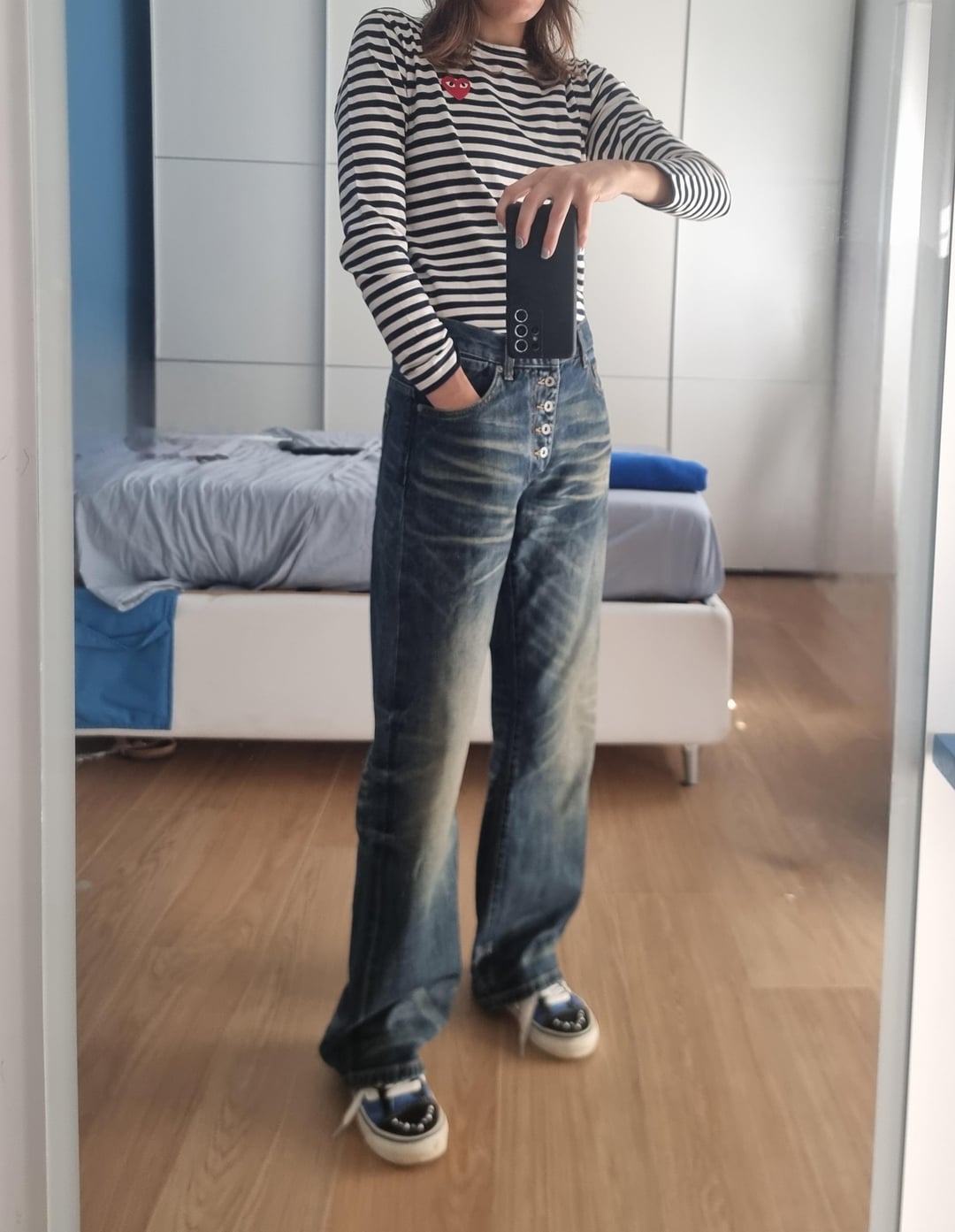 No Faith Studios outfit haul with pleated trousers, bootcut denim and accessories — photo 3