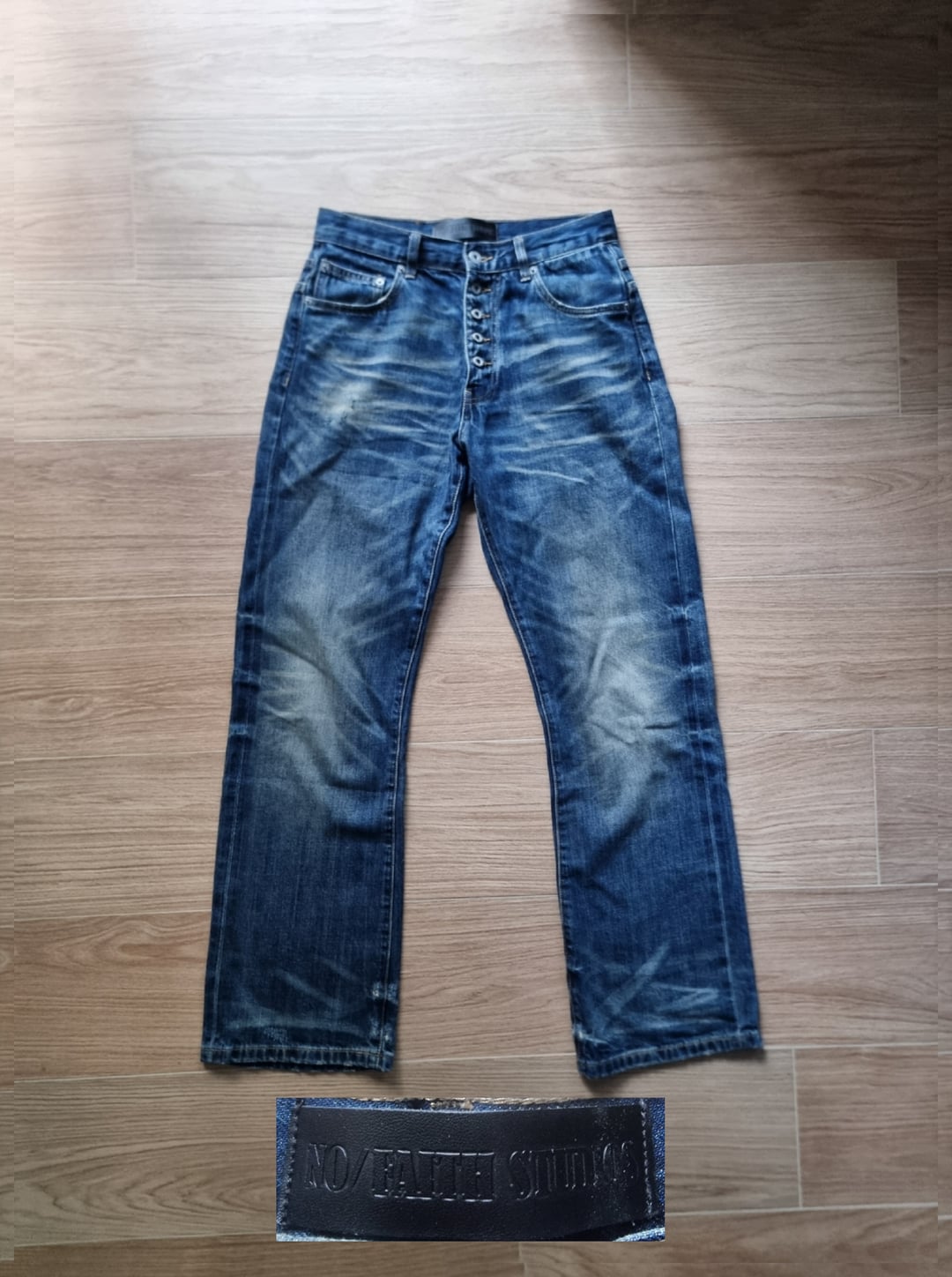 No Faith Studios outfit haul with pleated trousers, bootcut denim and accessories — photo 10