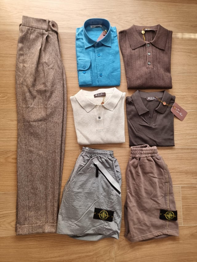 Old-money haul with polos, linen pieces and Stone Island shorts — photo 1